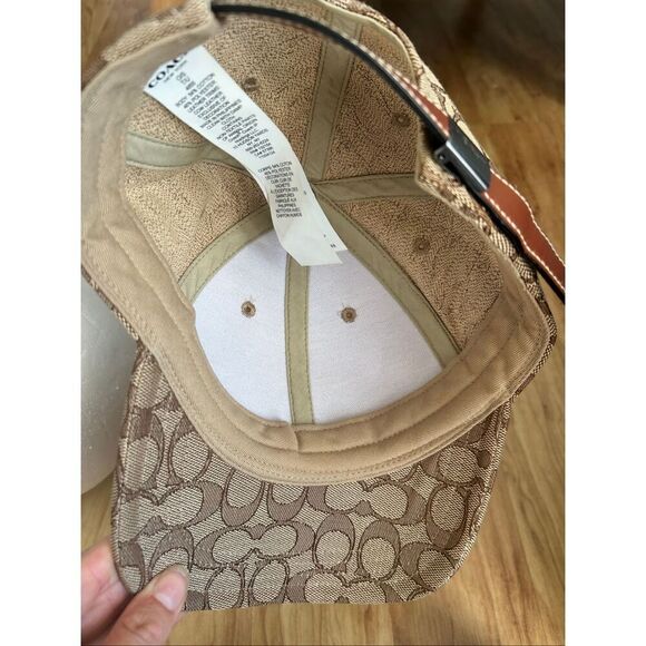 Coach Limited Edition Men's Cap Brown Adjustable Size Authentic Logo - Picture 5 of 5